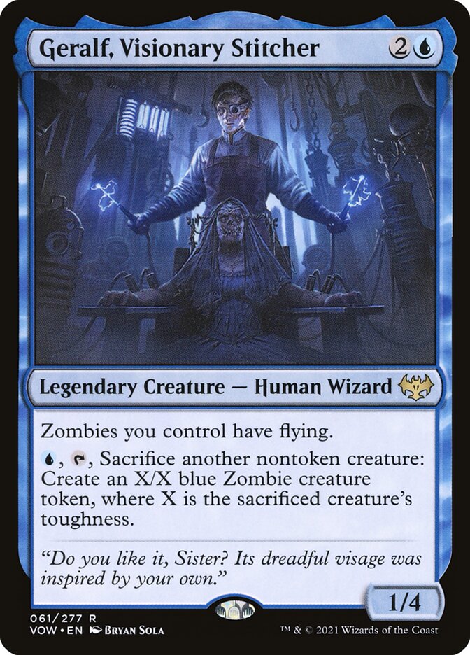 Geralf, Visionary Stitcher (Innistrad: Crimson Vow) #61