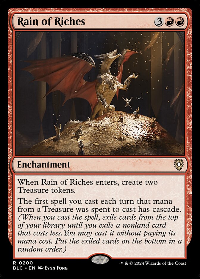 Rain of Riches (Bloomburrow Commander) #200