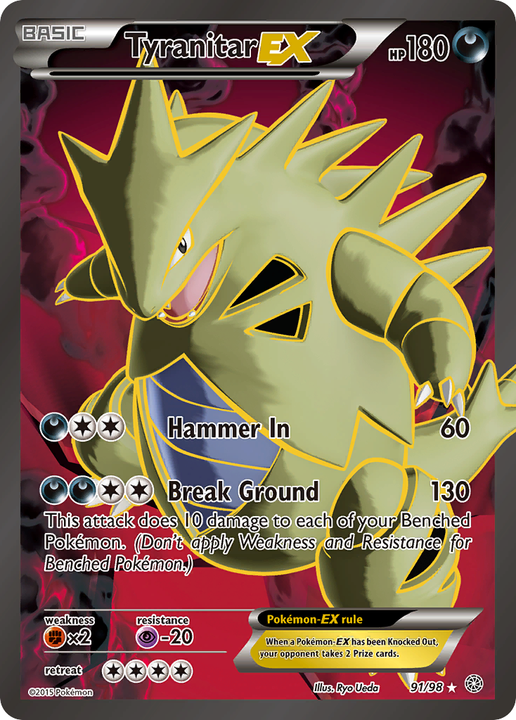 Tyranitar-EX (Ancient Origins) #91
