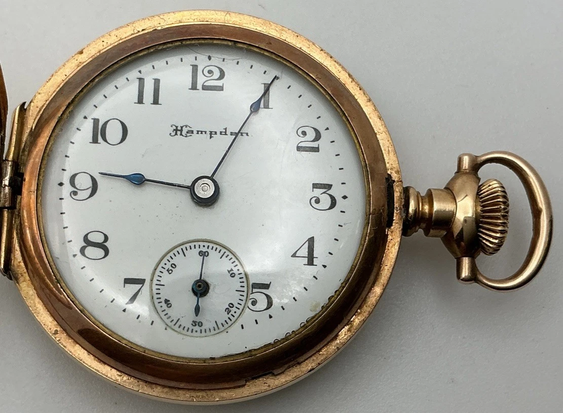 Hampden Molly Stark Ladies Hunter Case Pocket Watch 3/0s
