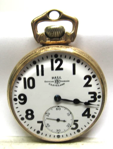 Ball Cleveland Railroad Pocket Watch