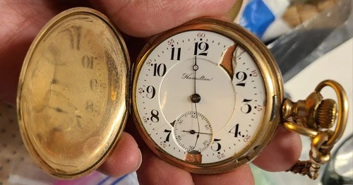 Antique Hunter Case Pocket Watch Case