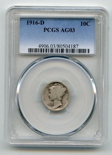 1916-D Mercury Dime