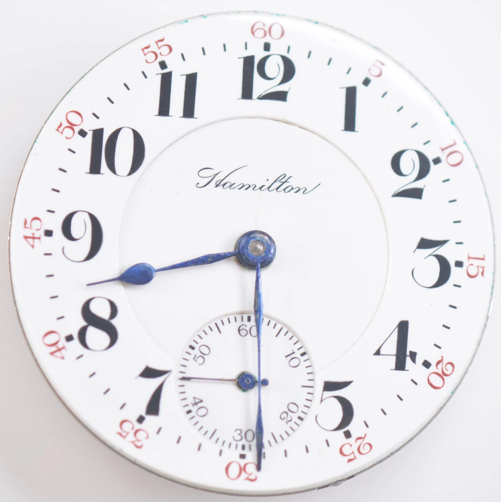 Hamilton Pocket Watch Movement With Sub-Seconds Dial
