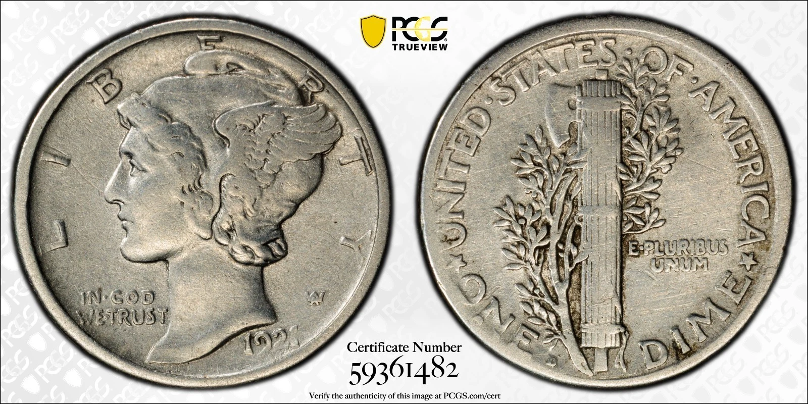1921-D Mercury Dime