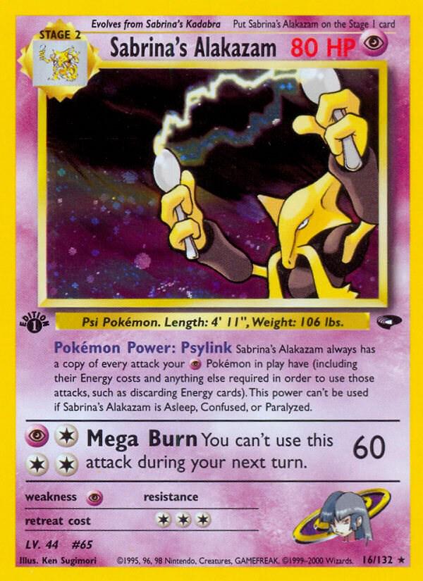 Sabrina's Alakazam (Gym Challenge) #16 1st Edition