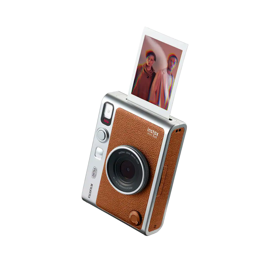 Fujifilm Instax Mini Evo Hybrid Instant Camera (Brown)