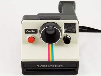 Polaroid OneStep SX-70 Land Camera (Rainbow Stripe)