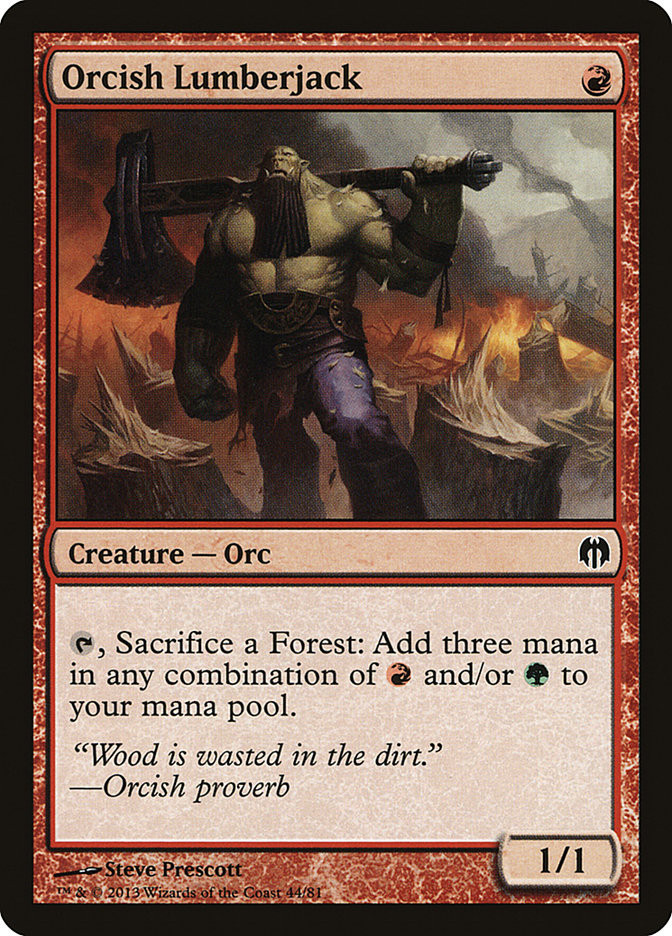 Orcish Lumberjack (Duel Decks: Heroes vs. Monsters) #44