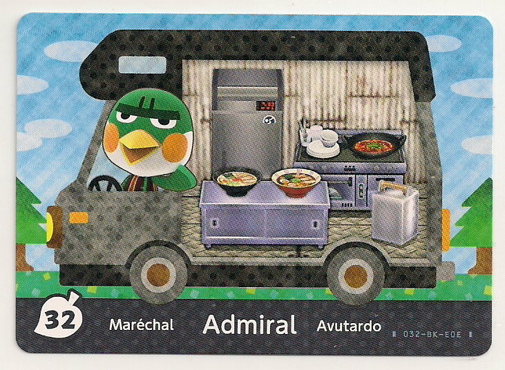 Admiral #32 [Animal Crossing Welcome Amiibo] (Amiibo Cards)