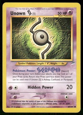 Unown [S] (Neo Destiny) #87
