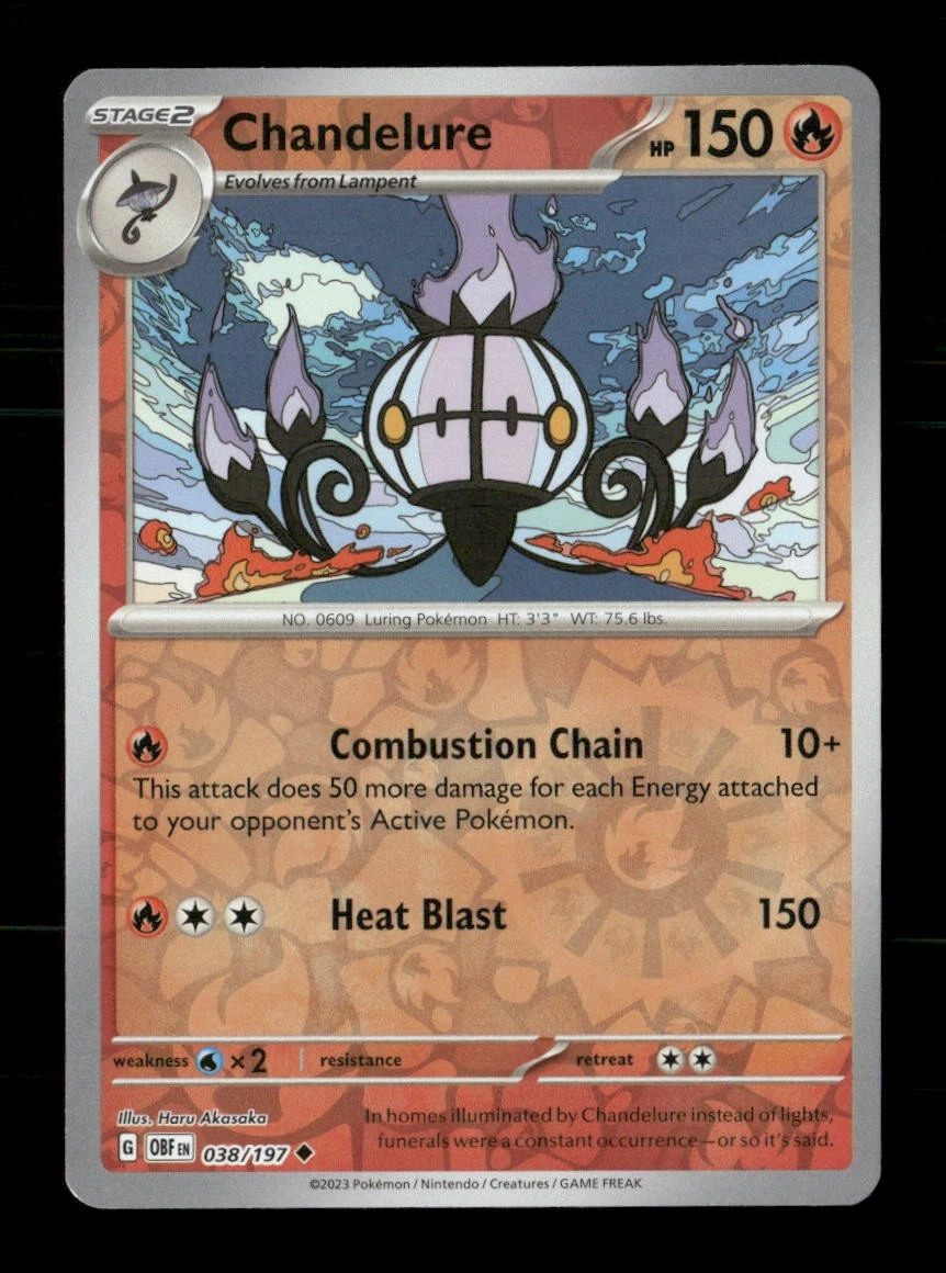Chandelure (Obsidian Flames) #38