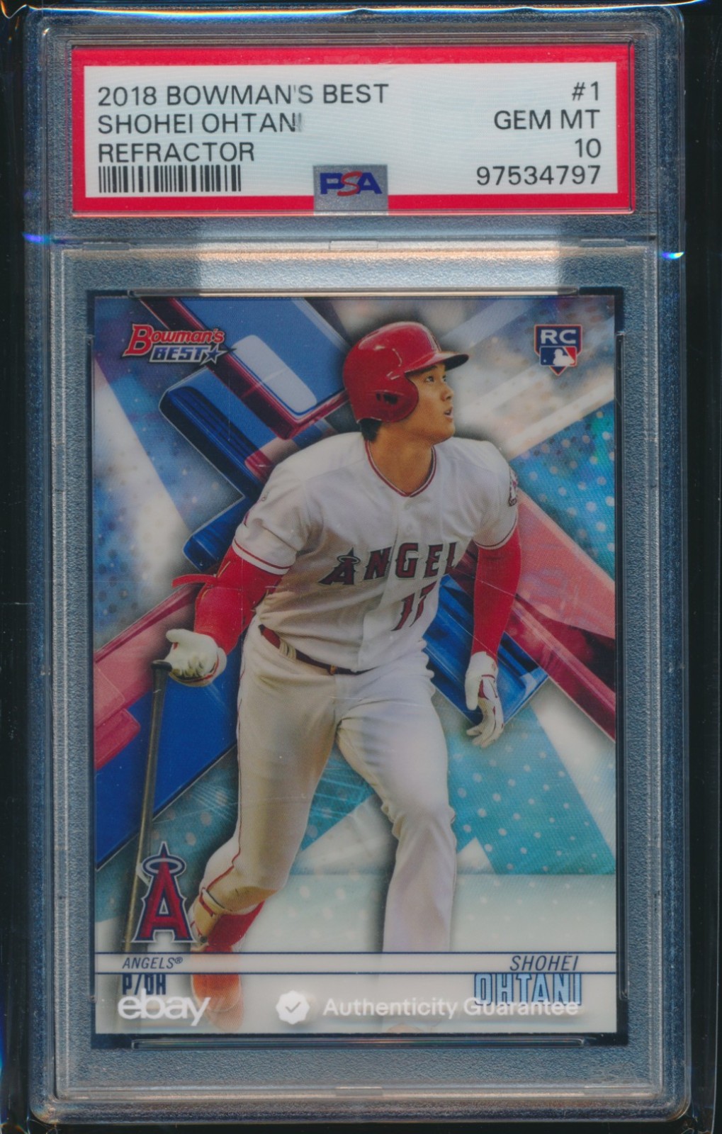 SHOHEI OHTANI 2018 Bowman's Best #1 REFRACTOR