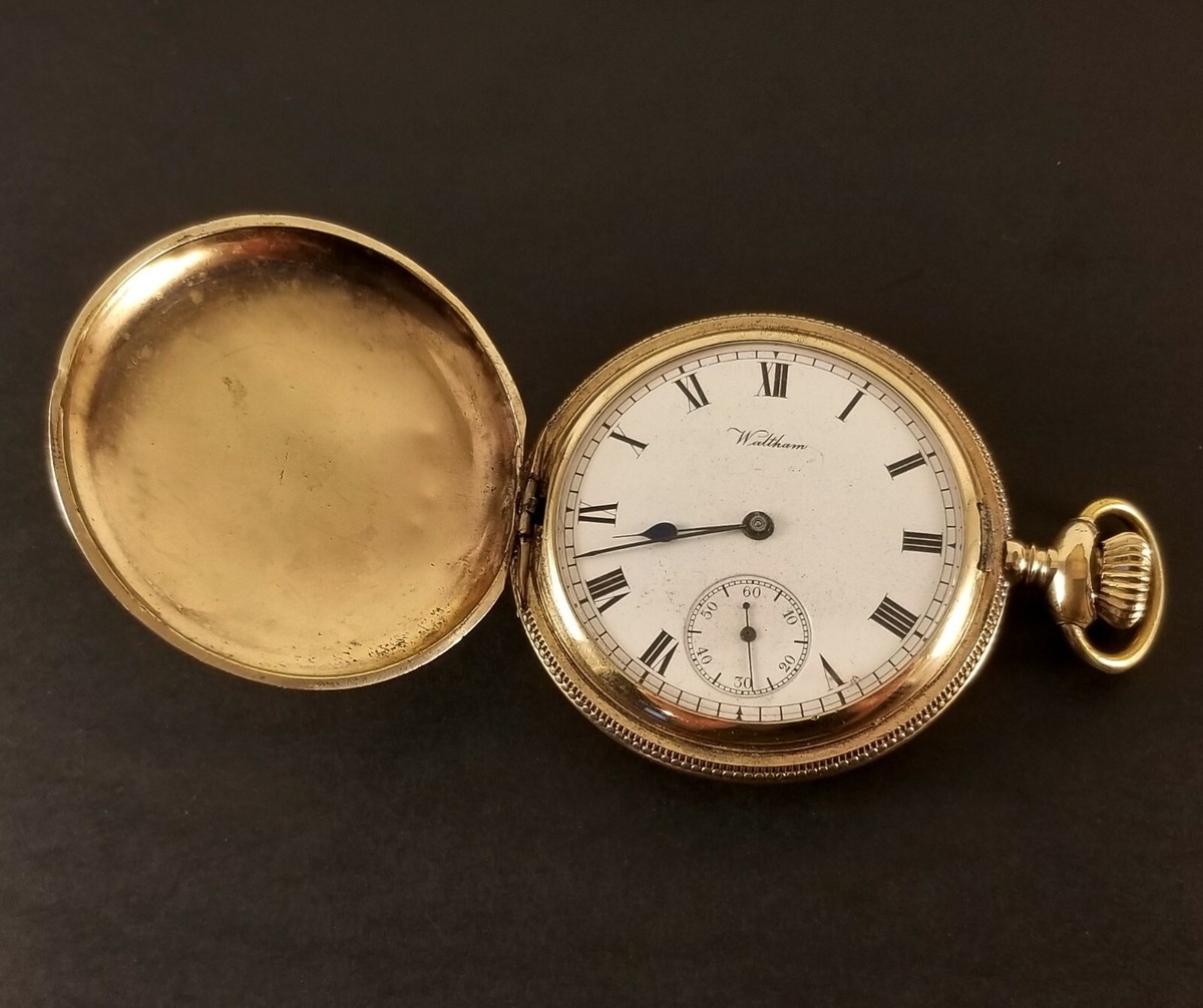 Vintage Gold-Filled Hunter Case Pocket Watch