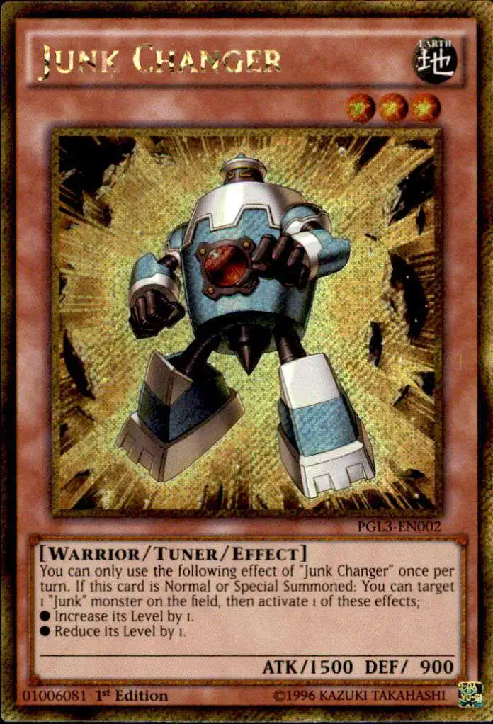 Junk Changer (Premium Gold: Infinite Gold) PGL3-EN002 Gold Secret Rare