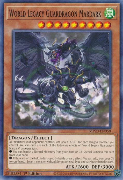 World Legacy Guardragon Mardark (2020 Tin of Lost Memories Mega Pack)