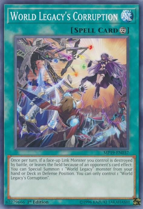World Legacy's Corruption (2019 Gold Sarcophagus Tin Mega Pack)
